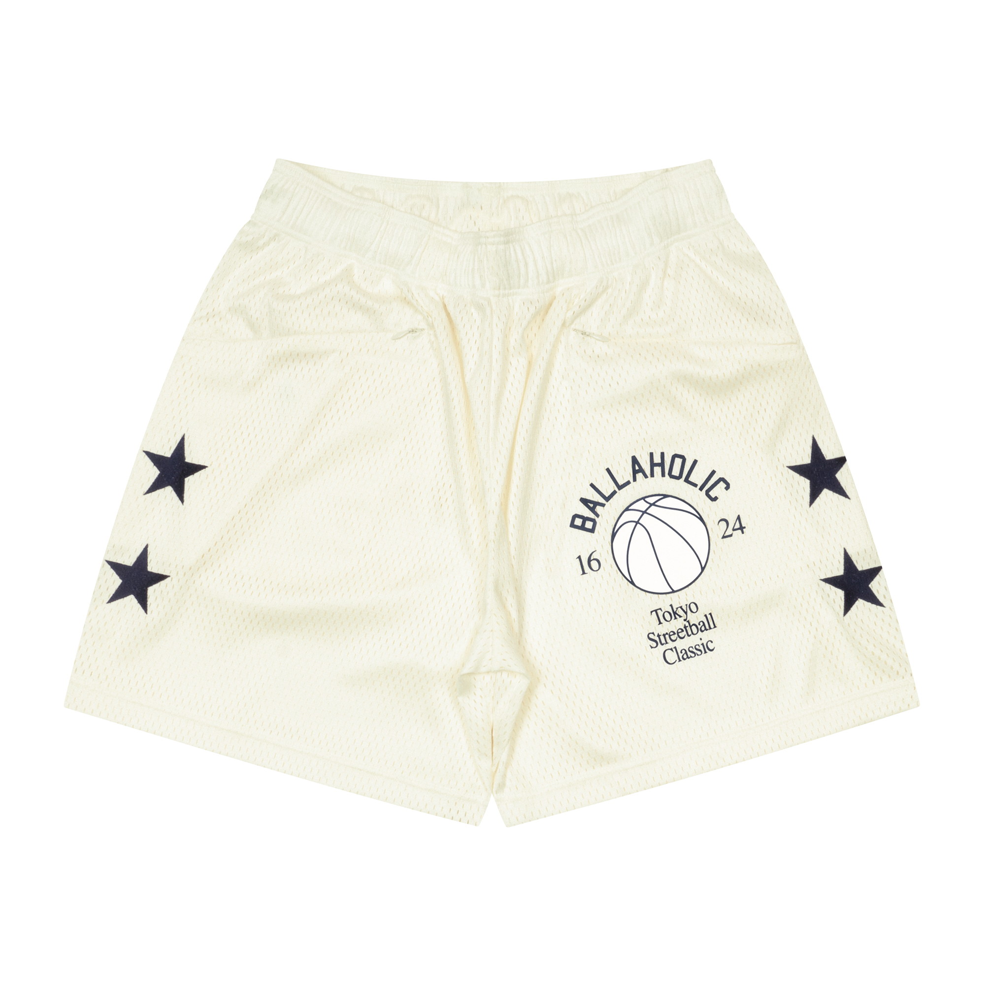 商品写真：TSC Mesh Zip Shorts (off white)
