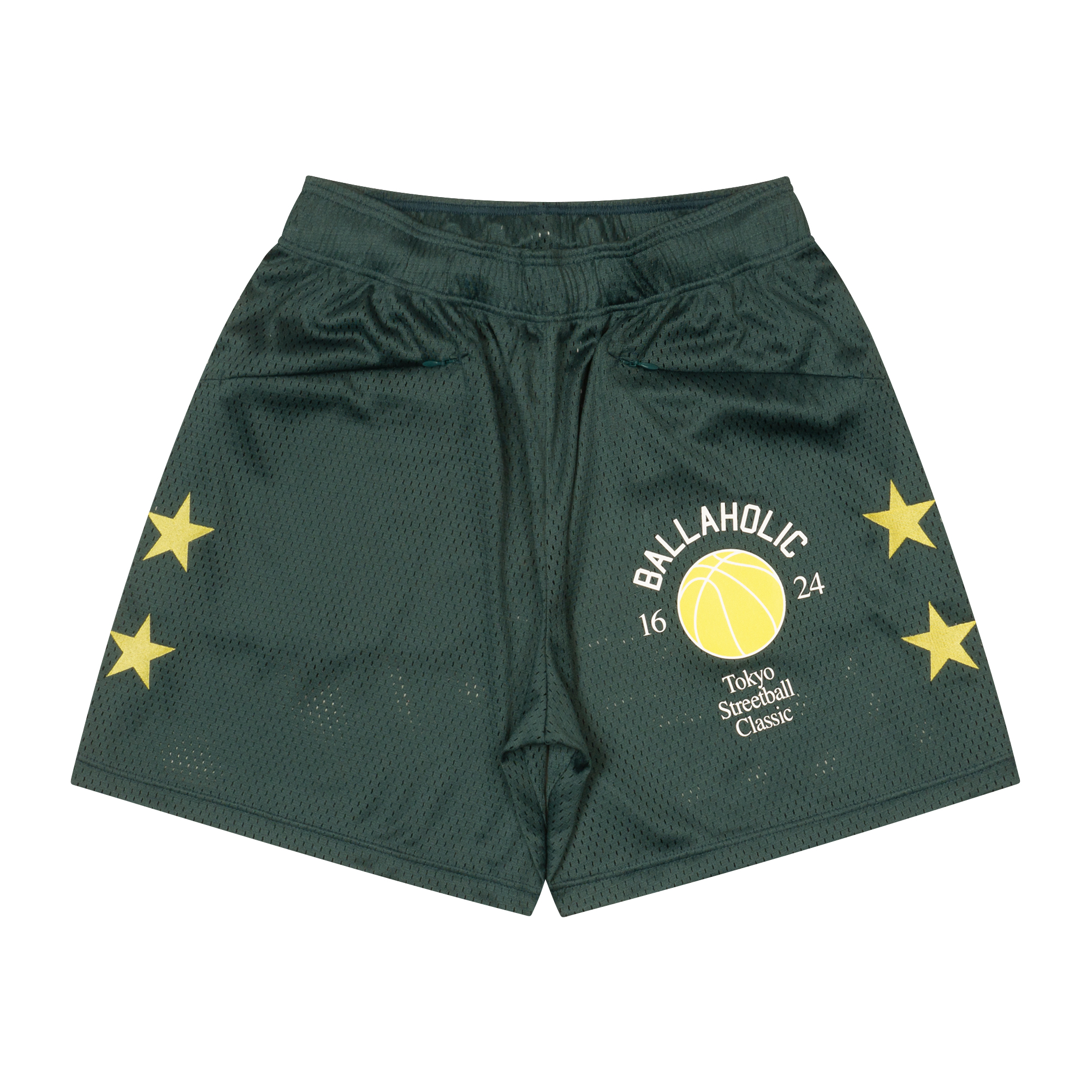 商品写真：TSC Mesh Zip Shorts (dark green)