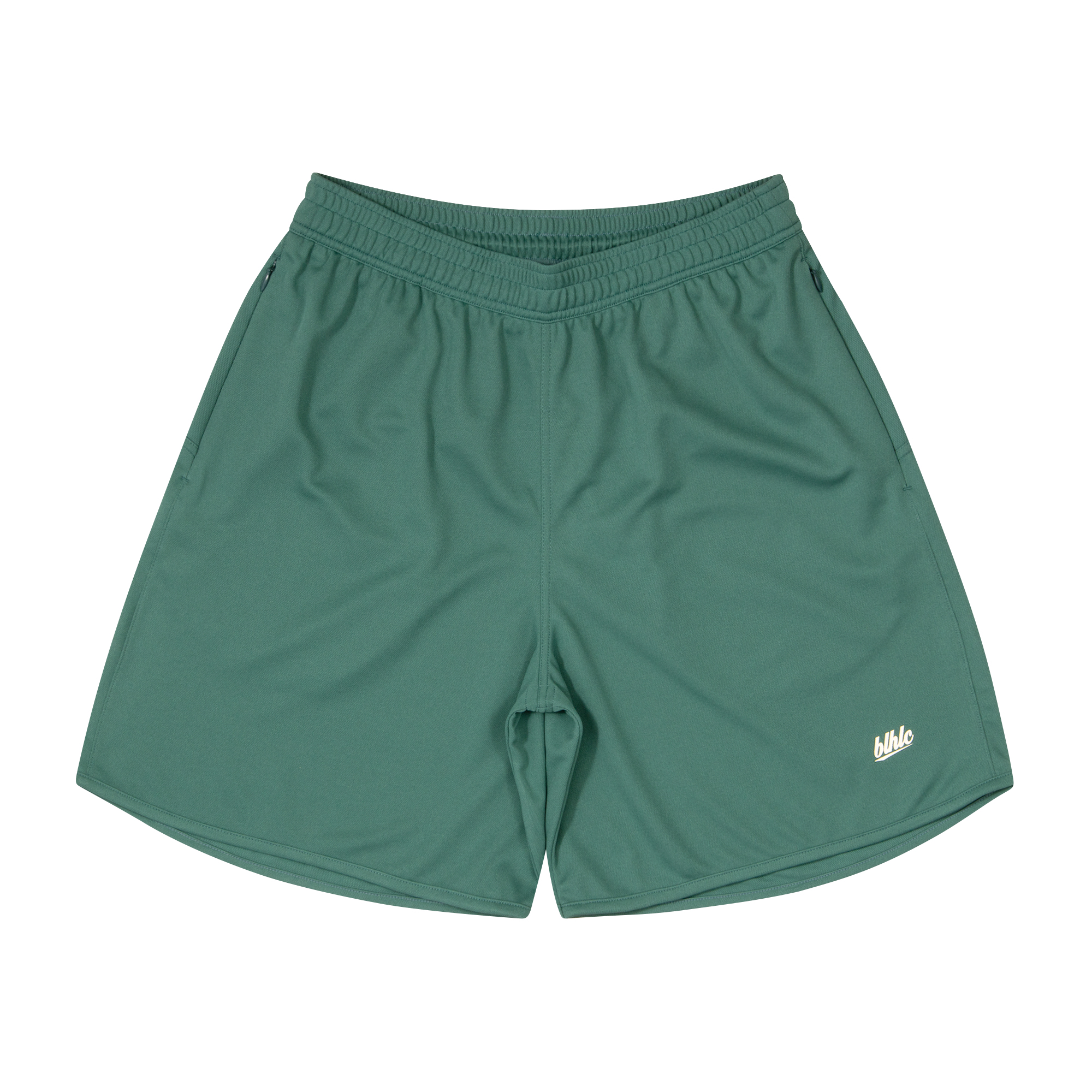 商品写真：Basic Zip Shorts (antique green/off white)