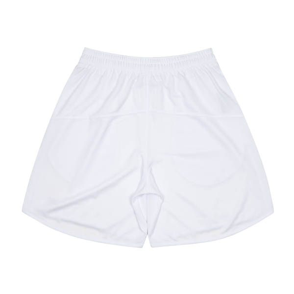 ballaholic basic zip shorts white