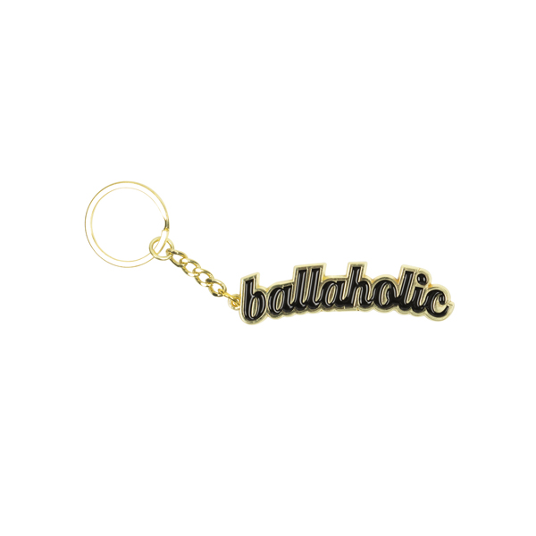 商品写真：Logo Keychain (gold/black)