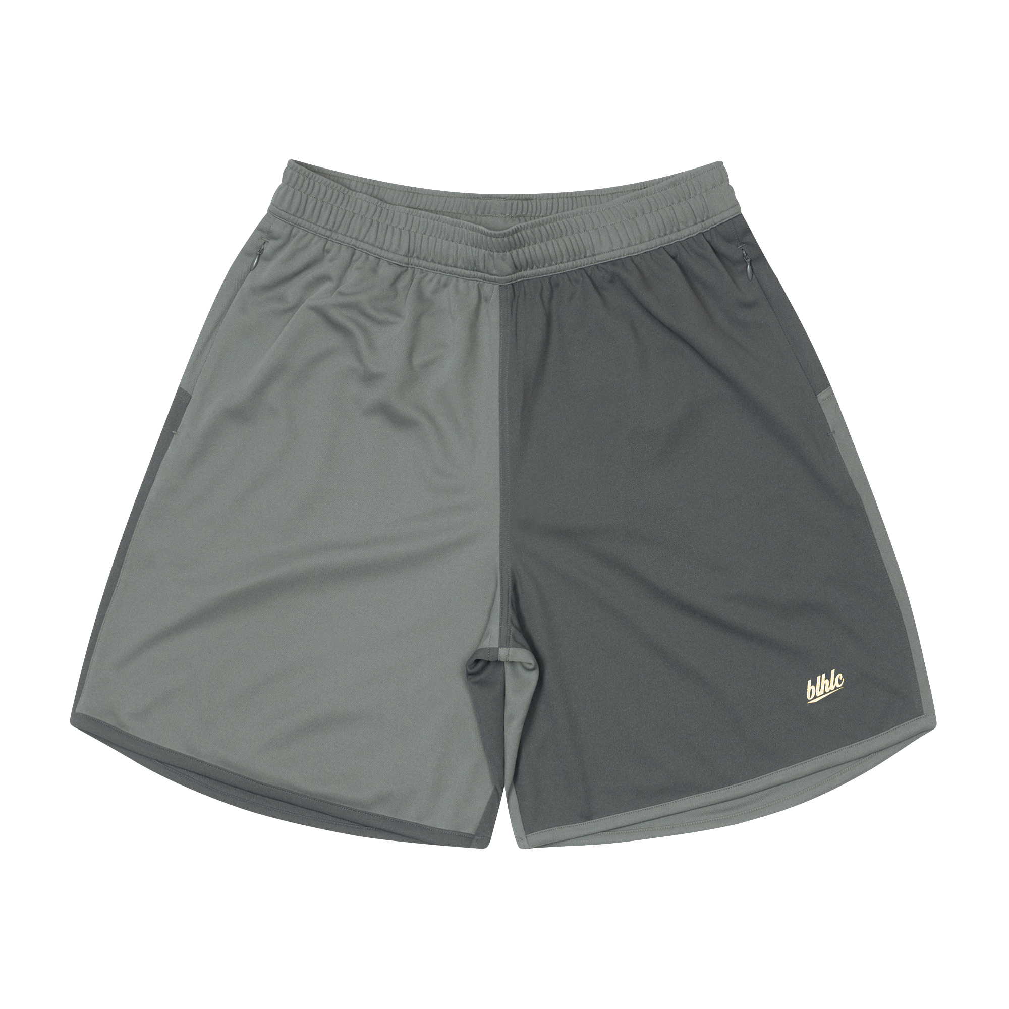 商品写真：2 Tone Basic Zip Shorts (charcoal gray)