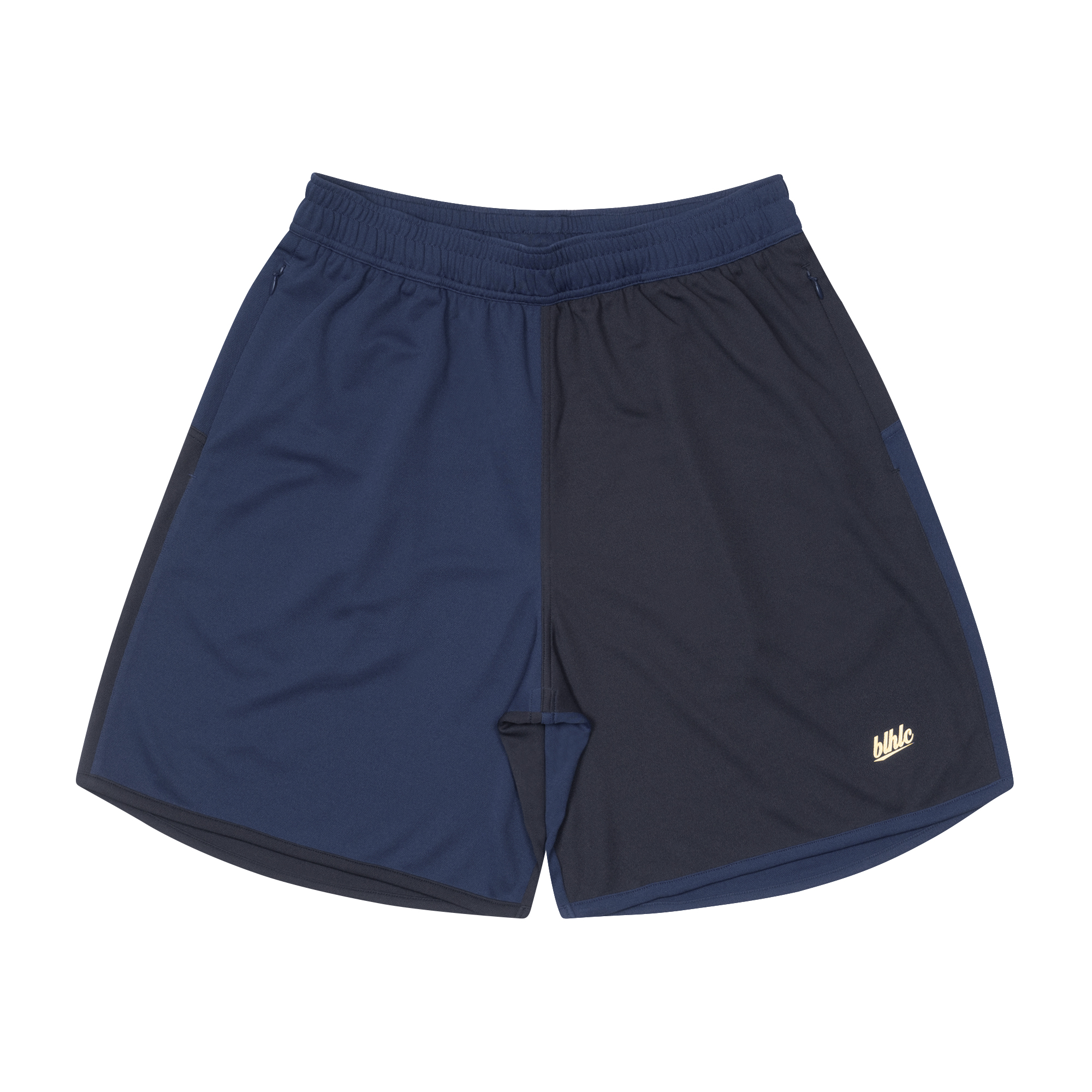 商品写真：2 Tone Basic Zip Shorts (navy)