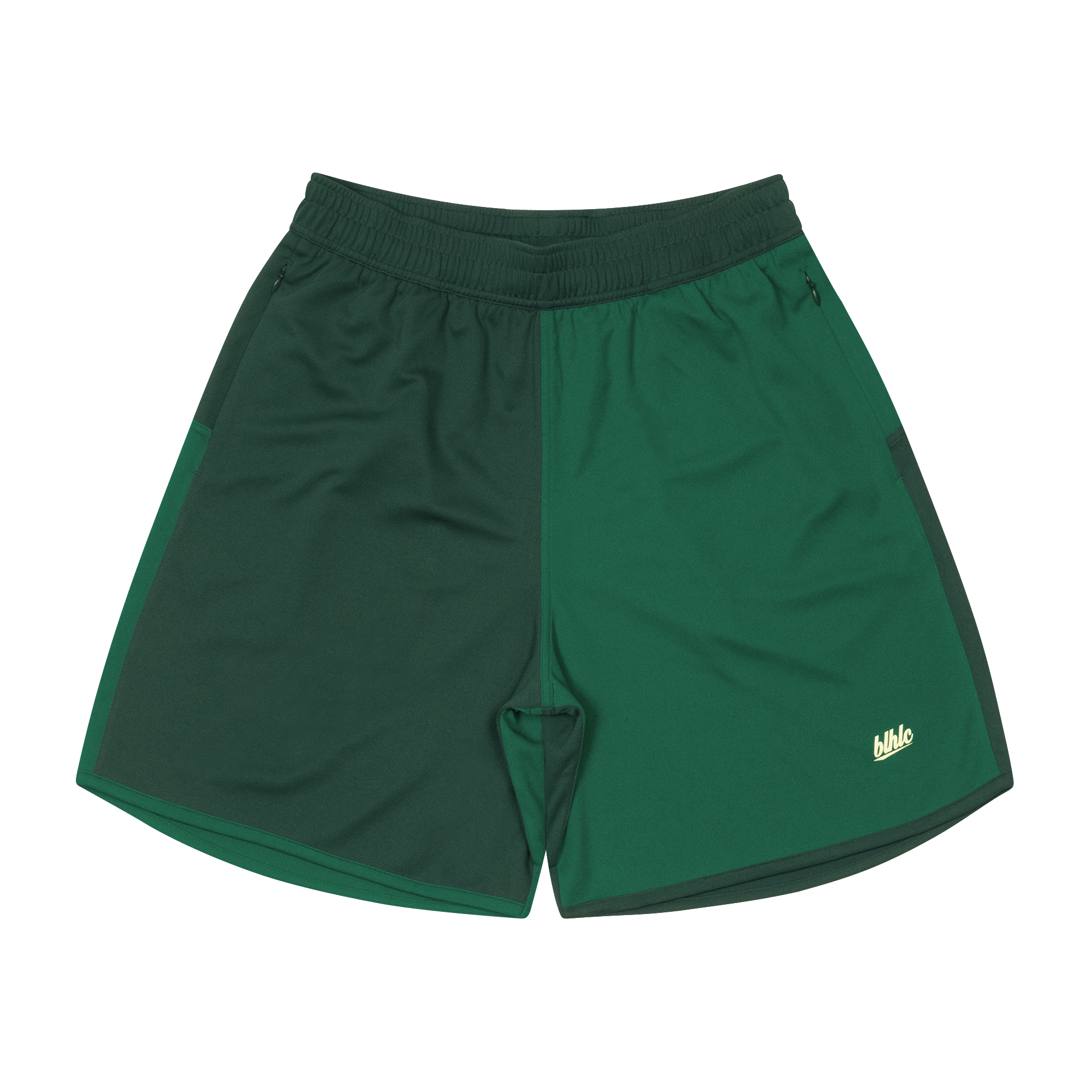 商品写真：2 Tone Basic Zip Shorts (dark green)