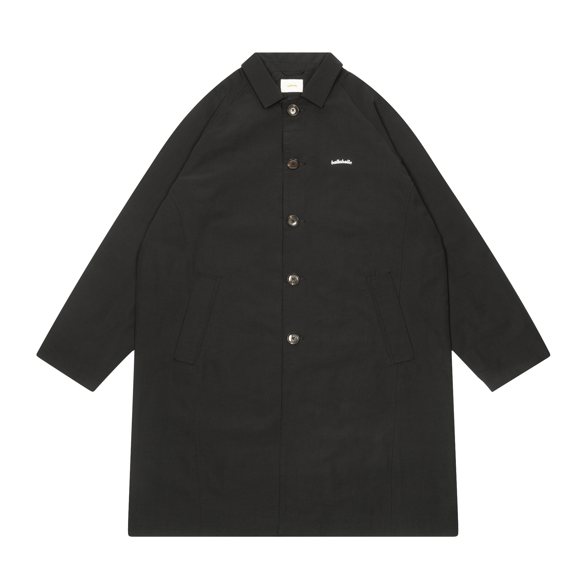 商品写真：Logo Soutien Collar Coat (black)