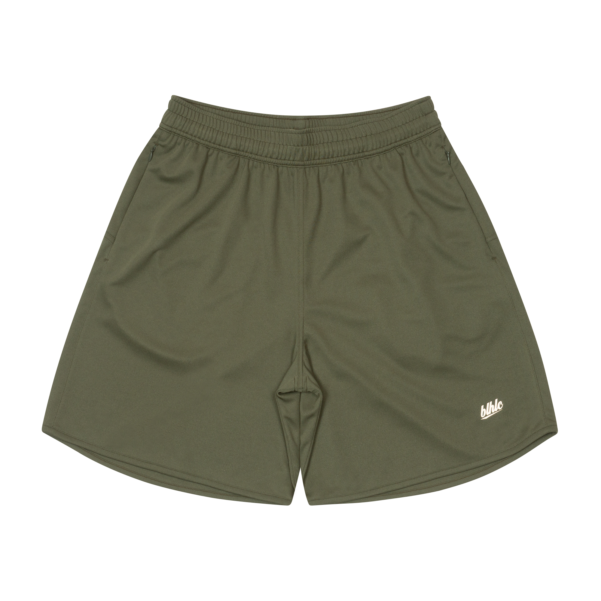 商品写真：Basic Zip Shorts (grape leaf/off white)