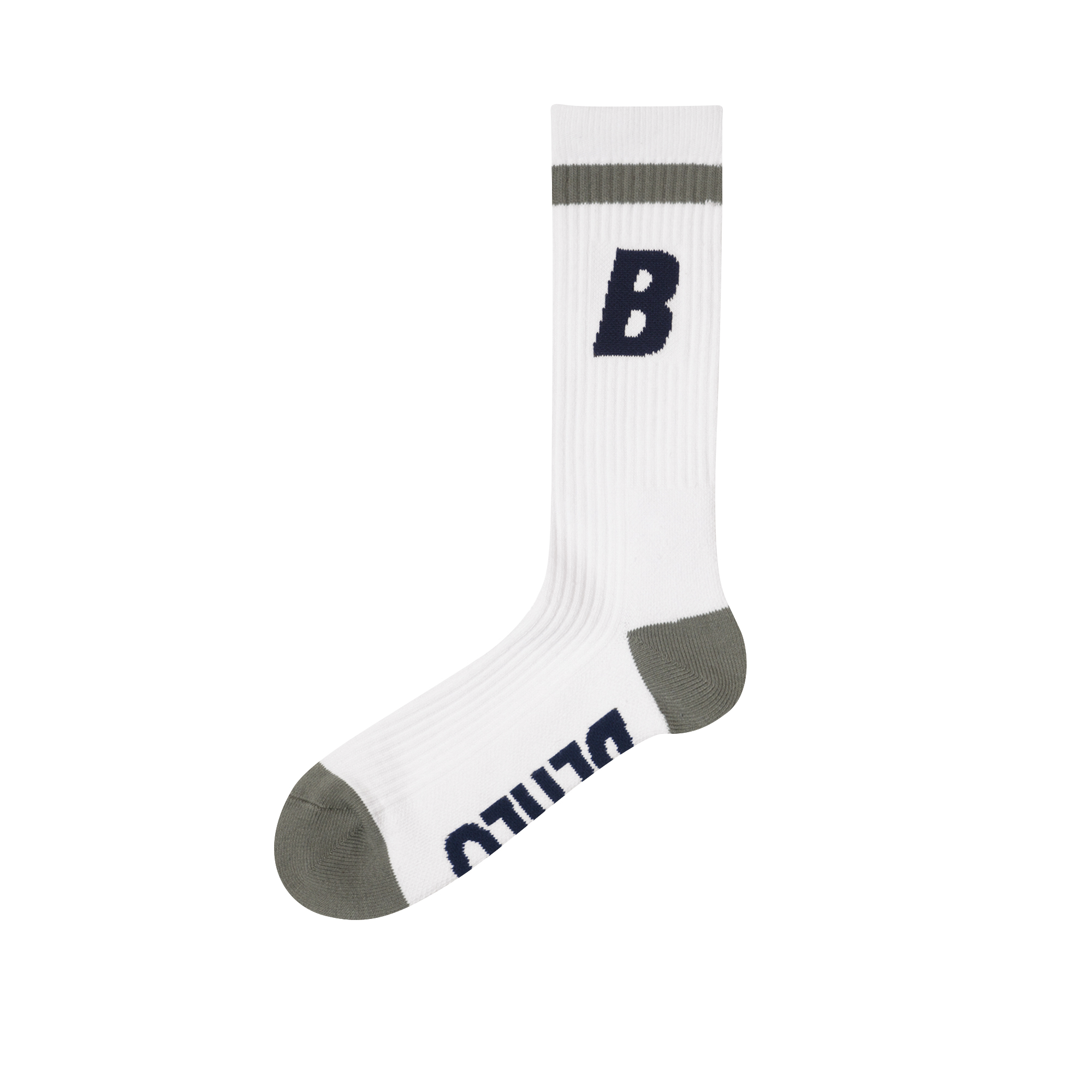 商品写真：B Socks (white/navy/gray)